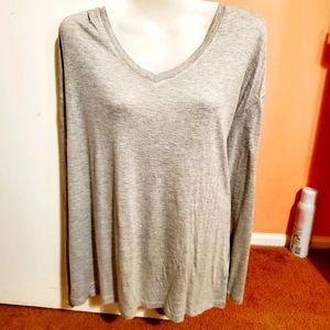 NWT Macy's Madison Jules lightweight gray top